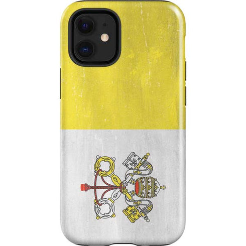Vatican City Flag Distressed iPhone 12 Mini Impact Case